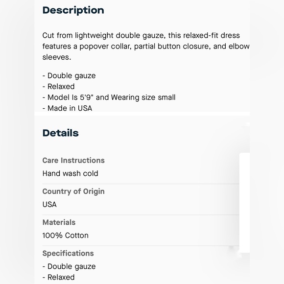 MICHAEL STARS NWOT CECILY DOUBLE GAUZE SHIRT DRESS/COVER-UP - Picture 7 of 7